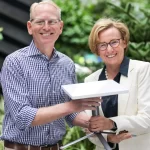 Vodafone CEO Margherita Della Valle and Amazon Senior Vice President of Devices and Services Dave Limp meet at Amazon offices in Seattle.