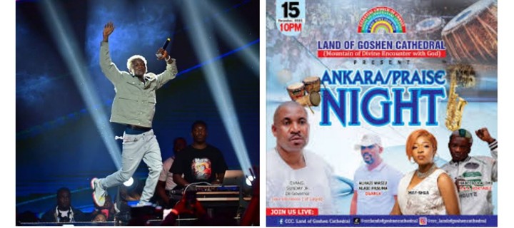 Portable performs at Celestial Church’s praise night