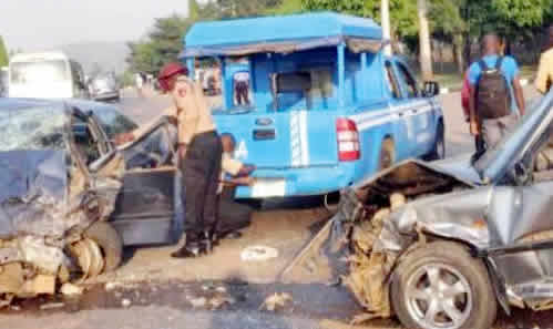 Ogun road crash leaves 2 dead, 8 injured