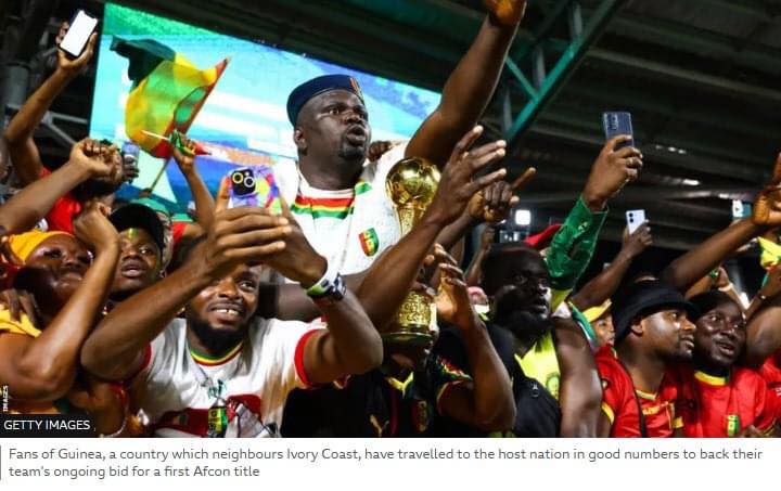 Six Guinea fans die amid celebrating 2023 AFCON first victory