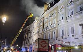 London apartment fire leaves 11 hospitalised